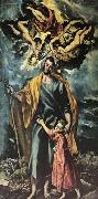 GRECO, El St Joseph and the Christ Child oil